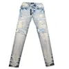 Jeans voor heren Hot Selling Designer Jeans Trendy merk a 22 Miri Topkwaliteit Amerikaanse straat hiphopbroek Ins Nieuwe retro gescheurde broek Losse joggingbroek 887