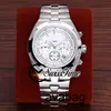 Saldi New Overseas 5500V/110A-B075 Quadrante bianco A2813 Orologio da uomo automatico Bracciale in acciaio SS STVC Nessun cronografo Orologi STVC SwissTime. ZV6U