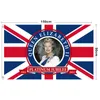 Rainha mais nova Elizabeth II Platinums Jubileu Bandeira 90 * 150cm Union Jack bandeiras O Queens 70th Anniversary British Louvenir