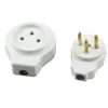 Power Plug Adapter White 16A Israel male female assembly wiring socket Pakistan european 3pins triprong docking connector plug Type H