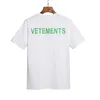 Orange Noir Vetements Réfléchissants T-Shirt Hommes Femmes Coton Lâche PERSONNEL VTM Top T-shirts High Street VETEMENTS T-shirt À Manches Courtes