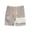 Verão nova marca de moda tb calças esportivas de malha de quatro barras net vermelho casal calças de cinco pontos masculino e feminino shorts de malha