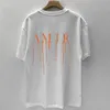 T-shirts voor heren zomer oranje letter printmerk mannen korte mouwen t-shirt sociale club outfits top hoogwaardige casual o-neck t-shirt voor menm