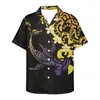 M￤ns avslappnade skjortor m￤n cumagical 2022 grossist m￤n t-shirts anpassade hawaiian blommor strand tryck man kl￤der plus size semester