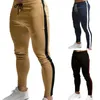 Calça masculina s skinny elástica cintura jogging listrado roupas esportivas de roupas de moletom de trackspuit de trackshoth rastreio 220827