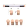 Double-ended Gradient Shading Pen Dotting Brush Sponge Head Rhinestone Handle Nail Art Brush Nail Art Painting Tool Pen Puntjes