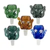 Colorful Octopus Smoking Glass Bowls Slide Thick Bowl Joints For Electronic Bongs Hookah Water Pipe Accessories