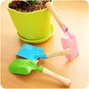 Mini Portable Gardening Tool Metal Head Spade för bonsai Small Spade Plant Garden Soil Raising Flower Trähandtag Trädgårdsverktyg