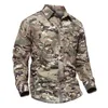 Chemises décontractées pour hommes Chemise détachable pour hommes Camouflage militaire Exercice tactique Séchage rapide T-Respirant Tops Homme VêtementsHommes