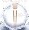 Powerful USB Chargeable Magic Wand Vibrators for women Big AV Stick Female G Spot Massager Clitoris Stimulator Adult sexy Toys