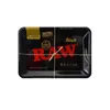 RAW Cartoon Rolling Metal Smoking Tray Cigarette Tobacco Plate 180*125*15mm Size HandRoller Roll Case For Roller Tobacco Grinder Smoke Accessory