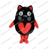 Halloween Pussy Mascotte Kostuums Topkwaliteit Stripfiguur Outfits Volwassenen Maat Kerst Carnaval Verjaardag Party Outdoor Outfit