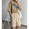 Shorts masculinos Summer Cotton Men Fashion Society Mens Dress Korean Loose Casual Formal Formal M-Xlmen's