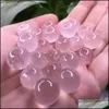 20 stuks / partij mooi klein formaat natuurlijke rock rose quartz stenen kristallen bol bol genezing business gift drop levering 2021 kralen kunst ambachten