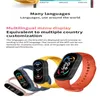M6 Smart Wristbands Watch Hombres Mujeres Monitor de presión arterial de frecuencia cardíaca Sports Smartwatch Smart Activity Fitness Trackers para Apple Xiaomi
