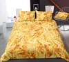 Ensembles de literie Burger poulet rouleau ensemble De Cama 3d King Size linge de lit Textiles de maison Pizza couette QueenBedding