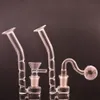 Nargile cam j kanca adaptörü, 14mm eklem su bongs için ağızlık içbükey delik filtre ile kül yakalayıcı bong diy cam yağ brülör boruları