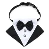 Dog Apparel Tuxedo Suit And Bandana Set Pet Wedding Party Formal Bow Tie Shirt For Large Medium Dogs Golden RetrieverDog