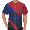 Plstar Cosmos Baseball koszulka koszulka 3D drukowana haiti niestandardowa nazwa Kobiety dla mężczyzn Casual S Hip Hop Tops 220706