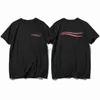 디자이너 Balanciagas T 셔츠 남성과 여성의 여름 새 면화 패션 브랜드 짧은 느슨한 빈티지 특대 Luxe 땀 라운드 넥 커플의 Balenciga 티
