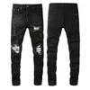 Mode Mens Designer Jeans Ejressad Ripped Biker Slim Fit Luxury Denim Pant Estruerad Motorcykel för män S toppkvalitet Europeisk jeanhombre