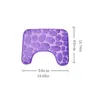 Carpets 50x80cm Cobblestone Fleece Bathroom Memory Foam Rug Kit Toilet Bath Non-slip Mats Floor Carpet Set Mattress Decor#gCarpets