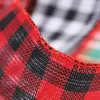 Party Decoration 6 M/Roll Ribbon Imitation Wire Edge Christmas Vintage Red And Green Snowflake Plaid