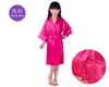 Flower Girls 'Dresses Diamond Studded Girl Girls Wedding Makeup Morning Gown Flower Children's Long Satin Silk Cardigan