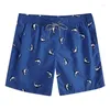 Mäns shorts Mens Swim Trunks With Liner Summer Fashion Casual Polyester Peach Skin Printed Beach Pants Pantsmen's Naom22