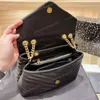 Tasarımcı çanta Kadın Çanta SUNSET Yüksek Kaliteli Zincir Omuz LOULOU Çanta Hakiki Deri Moda Crossbody çanta Messenger lüks tasarımcılar ZARF çantaları WOC