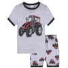 Baby jongens dinosaurus print outfits kinderen streep top + shorts 2 stks / set zomer pak boutique kinderkleding sets 19 kleuren