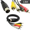 5 pin plug de garoto macho para 4 x RCA Phono Male Plugs Cabo de áudio 15M206V4839430