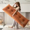 Venda Luxo Grande Almofada de Almofada de Backside Decoração Longa Encasta Elastic Almofadas Tatami Single para Duplo Dormir Home 220402