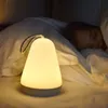 Gece Işıkları Taşınabilir LED Işık El USB Şarj Edilebilir Yaratıcı Su Damla Şekli Açık Fener Yatak Odası Başucu Masası Masa Lambası