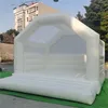 13 pés adultos material pvc material branco tapetes de casamento castelo clássico ao ar livre castelo inflável com balões de soprador e flores de ar para eventos de noiva 784 e3