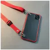 NOUVEAU 5181 Étuis de téléphone en silicium pour iPhone12pro Max avec sangle de protection transparente Case 6210865