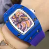 Watch Designer Luksusowe mechanicy Watches Richa Milles Na rękę Business Rekrut RM07-01 W pełni automatyczny mechaniczny zegarek z włókna węglowego