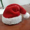 Christmas Decoration Ornaments Christmas Party Hats Santa Claus Red Adult Kid Festive Plush Caps