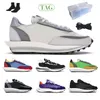 Wysokiej jakości Vafty Blue LDV Waffle Daybreak Mens Casual Shoes Summit White Black Nylon Wolf Gray Platform Men Womens Outdoor Sports