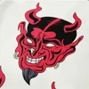 Devil Full tryckta Kortärmad T-shirts Män Sommar Blommor Loose Hawaiian Koreanska Streetwear Hip Hop Par Mode T Shirts Camisa 220401