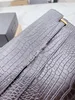 Manhattan Bag Crocodile Pattern Designer Bag feminino One ombro Crossbody Hand High Leather Fashion Trend