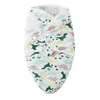 75 60 cm sovsäckar Nyfödda Baby Cocoon Swaddle Wrap-höljet 100%bomull 0-6 månader barn filt Swaddling Sleepsack 1028 E3