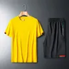 Styl projektanta letnie męskie dresy zestawy odzieży sportowej t-shirt klasyczna bawełna wiosenna męskie kombinezony do biegania outdoorowy strój alpinistyczny moda męska odzież damska