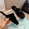 Designer pantoffels geschoren schaap sandalen met harde bodem zachte pluche harige open teen bont dia's fuzzy pluizige slip op huis schoenen binnen buiten pantoffels voor dames