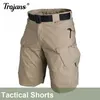 Summer Men Tactical Short Outdoor Handing Shorts Watertofat Quick Dry Work Camo Kort byxa för jakt fiskeshorts D220611