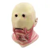 Film pan039s labirinto horror uomo pallido senza occhio mostro cosplay lattice maschera e guanti di Halloween hounted hounted oggetti spaventosi 2207199160616