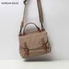 Litteratur och konst British Women's Message Bag Versatile Simple Canvas Diagonal Cross Bag Ins Postman Handbag 220617