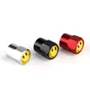 Car Wheel Metal Valves Stems Caps Nut Keychain Wrench buckle Car Tire valve Cover modified Set