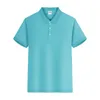 Letnie męskie modne mody Casual Pure Kolor Lapel Lapel Shirt Men's Sport Casual Loose High Quality Polo Shirt 220514