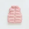 Clothing Sets Girl Set Three-piece Vest Outwear 3pcs Winter Kids Plus Velvet Thickening Pink Suit Hoodies And Pant Children Clothes